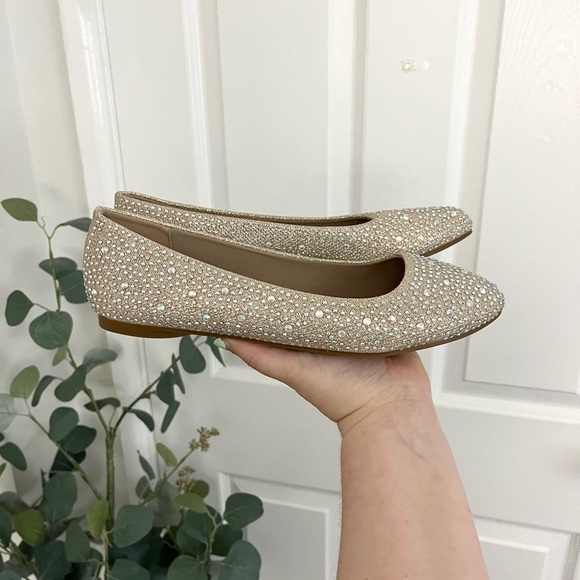 Dream Paris Gold Gemstone Flats - Picture 5 of 8
